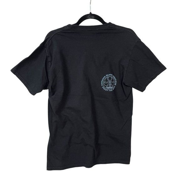 HIC Hawaiian Island Creations T shirt Medium Black blue Double sided Mens tee - Picture 2 of 7